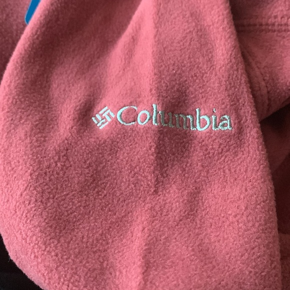 Columbia Artic Air Fleece 1/2 zip Jacket. Light Burgundy Color. Medium. New! - Picture 3 of 4